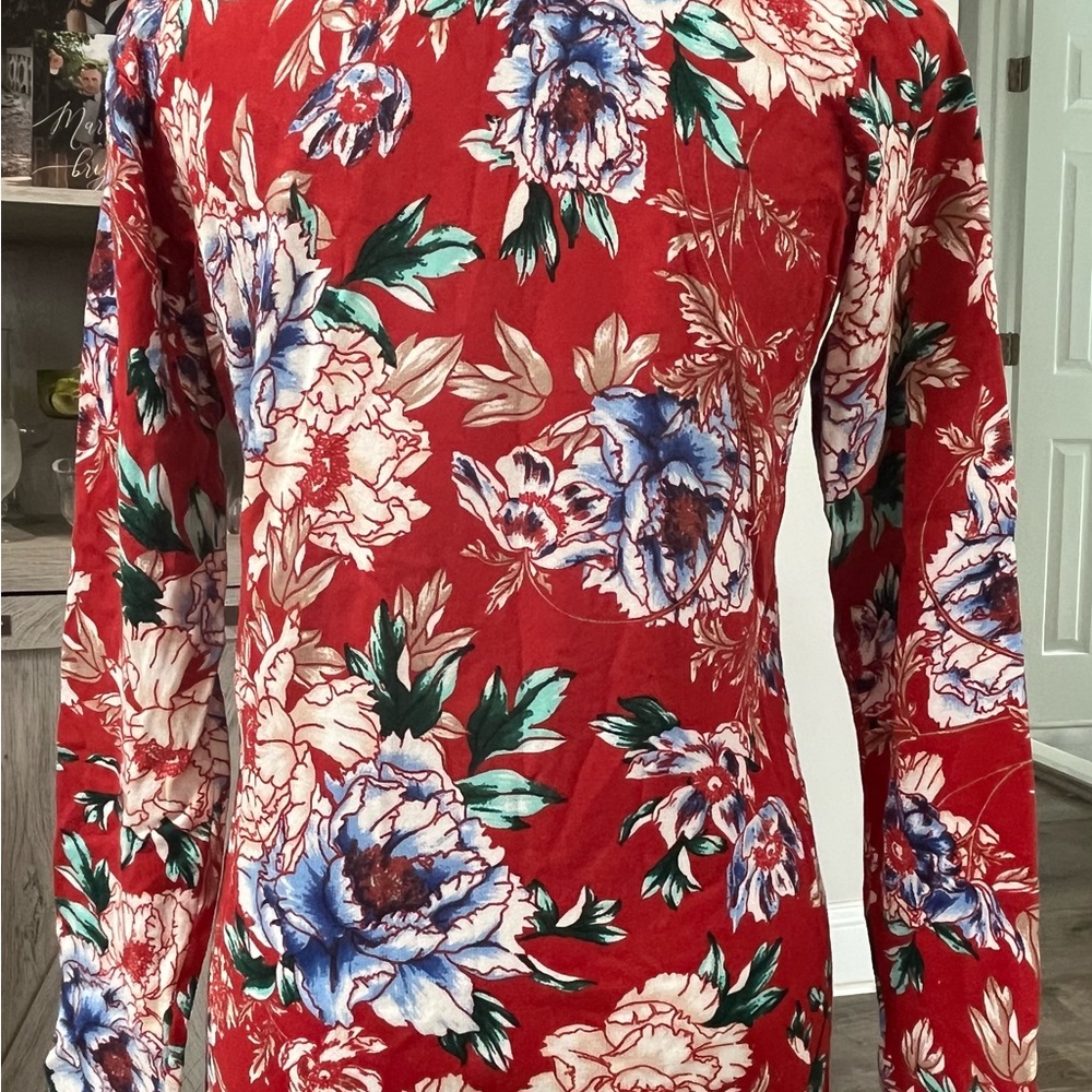🌼Brand New Isaac Mizrahi China Print Floral Cardigan size XXS BEAUTIFUL!!!🌸💕 - Picture 3 of 7